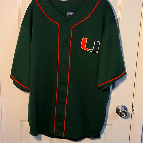 Champs Shirts Champs Baseball Jersey University Of Miami Poshmark